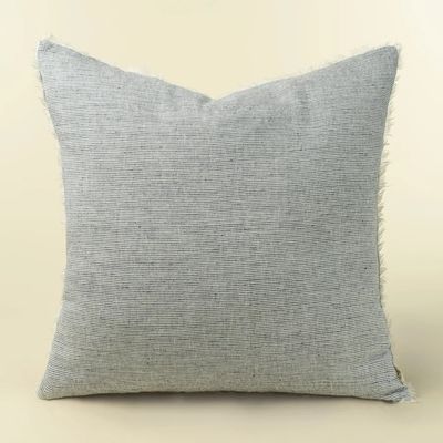 LINA LINEN PILLOW - NAVY STRIPE