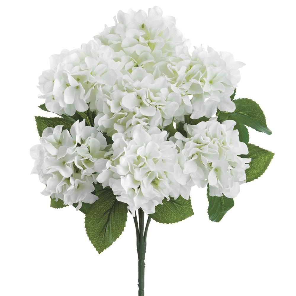 21" HYDRANGEA BUSH WHITE