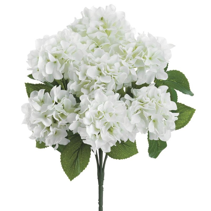 21" HYDRANGEA BUSH WHITE