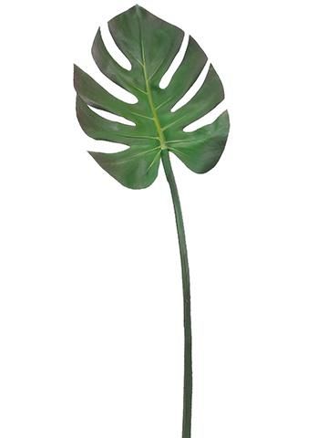 29" MONSTERA LEAF SPRAY GREEN/BROWN