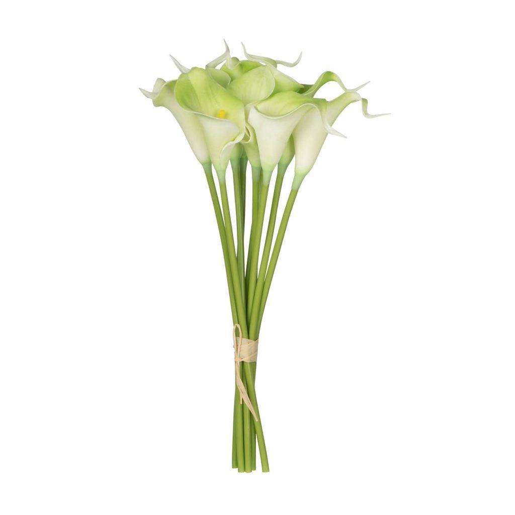 13" CALALILY BUNCH LIGHT GREEN