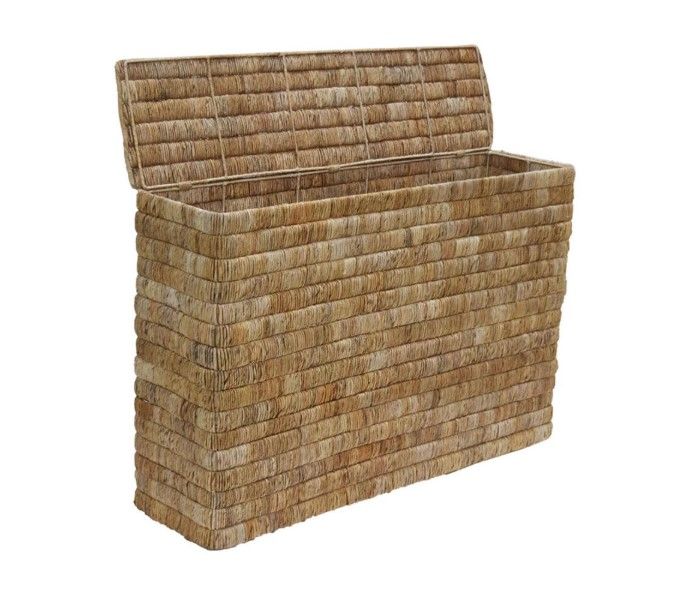 ABACA BOMA LAUNDRY BSKT W/ LID