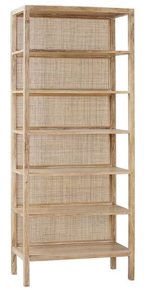 BROCK BOOKSHELF, TALL - WHITE WASH