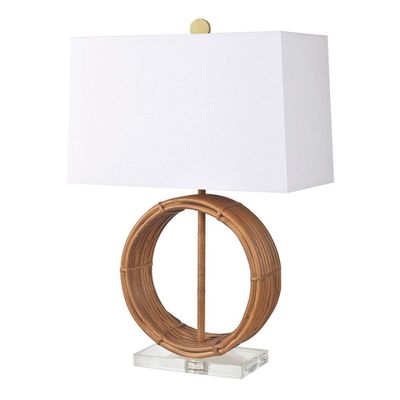 SALINAS TABLE LAMP - RATTAN NATURAL