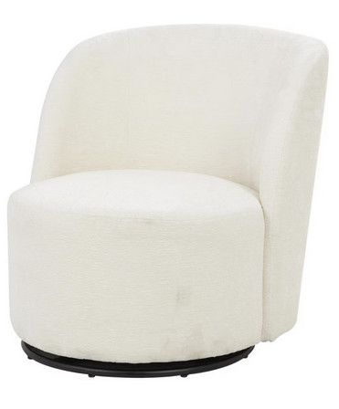 FARRAH ACCENT SWIVEL CHAIR - BOUCLE CREAM