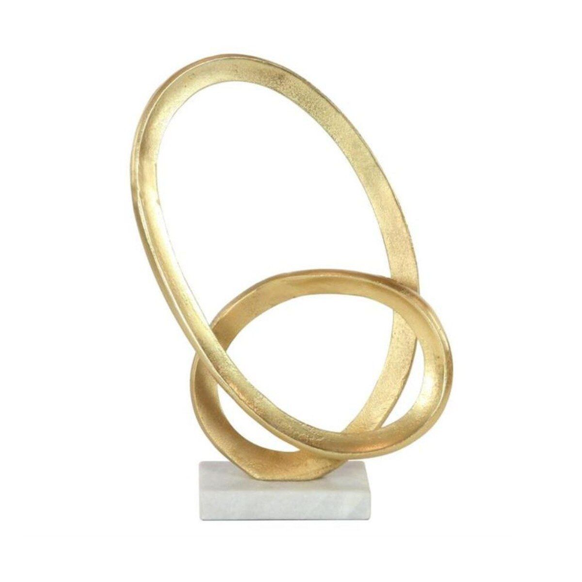 ABSTRACT RINGS ON MARBLE STAND