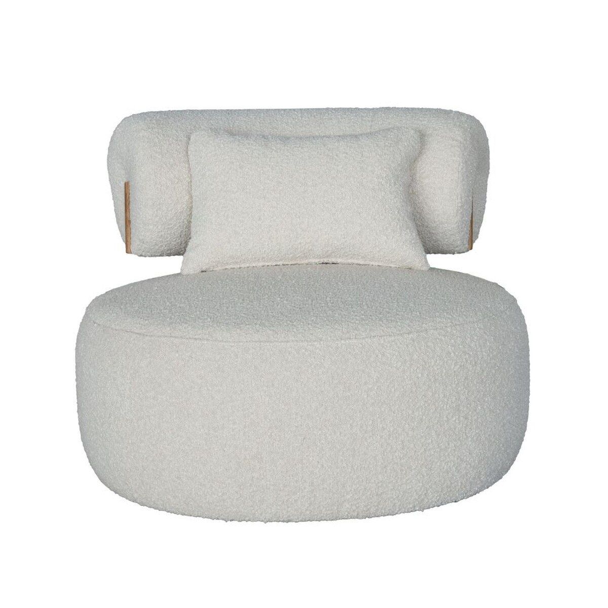CELLINA SWIVEL CHAIR - BOUCLE IVORY