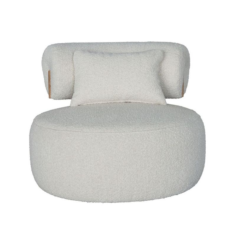 CELLINA SWIVEL CHAIR - BOUCLE IVORY