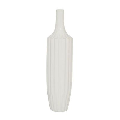 RIBBED CERAMIC VASE