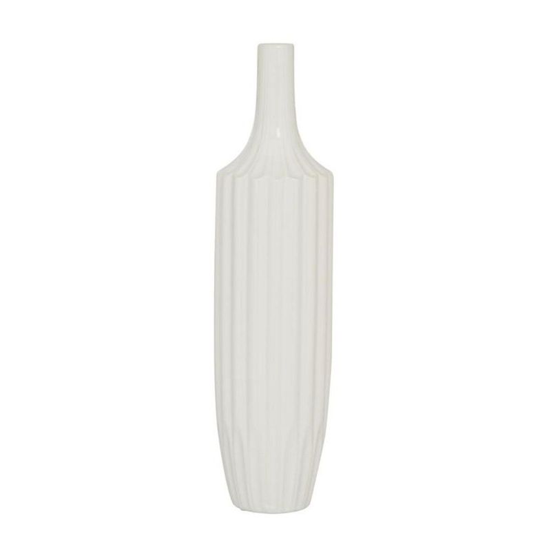 RIBBED CERAMIC VASE