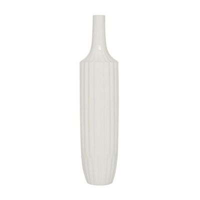 RIBBED CERAMIC VASE