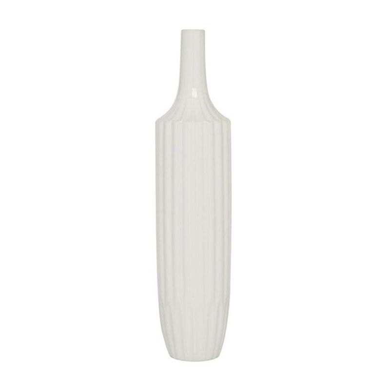 RIBBED CERAMIC VASE