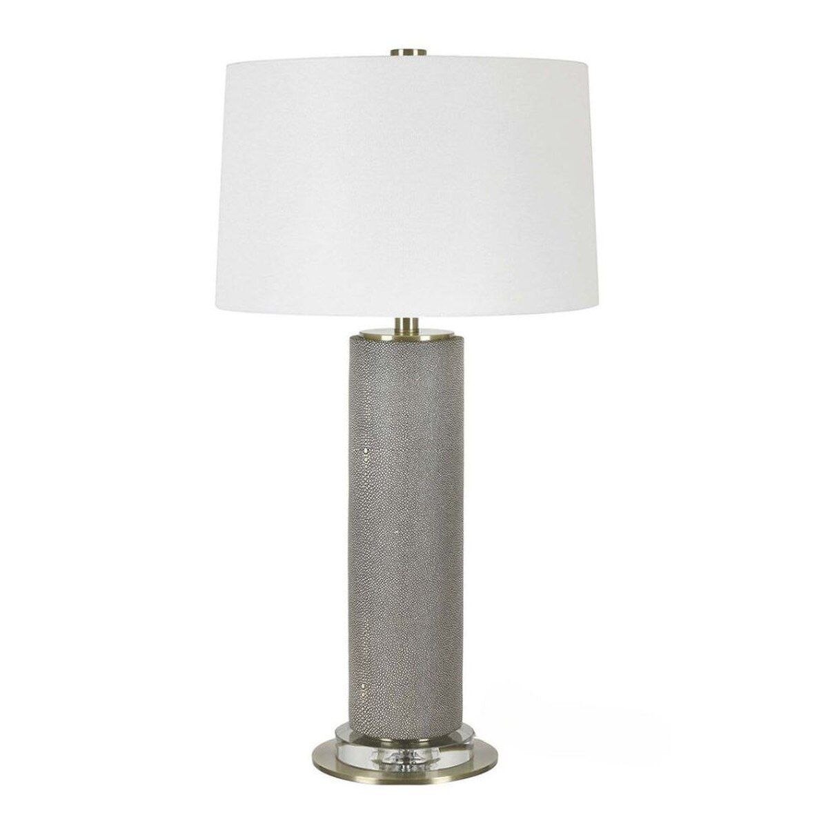 MADDEN TABLE LAMP - CHARCOAL SHAGREEN