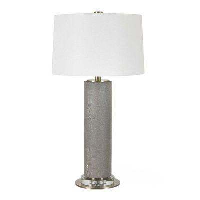 MADDEN TABLE LAMP - CHARCOAL SHAGREEN