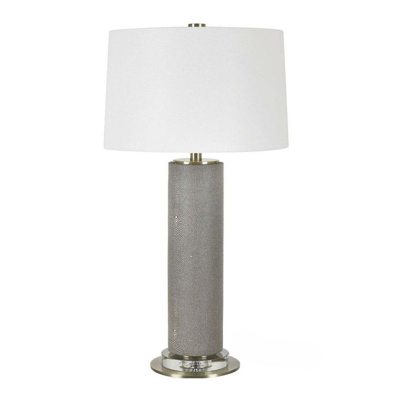 MADDEN TABLE LAMP - CHARCOAL SHAGREEN