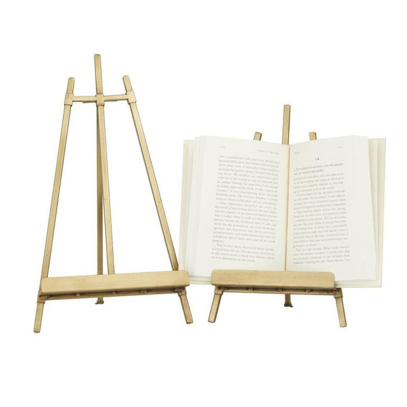 METAL GOLD BOOK EASEL, SMALL