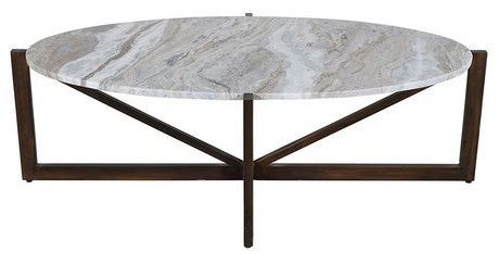 ARRINGTON COCKTAIL TABLE - ESPRESSO GLAZED GOLD