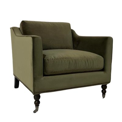 ADRIENNE CHAIR - VINTAGE VELVET OLIVE