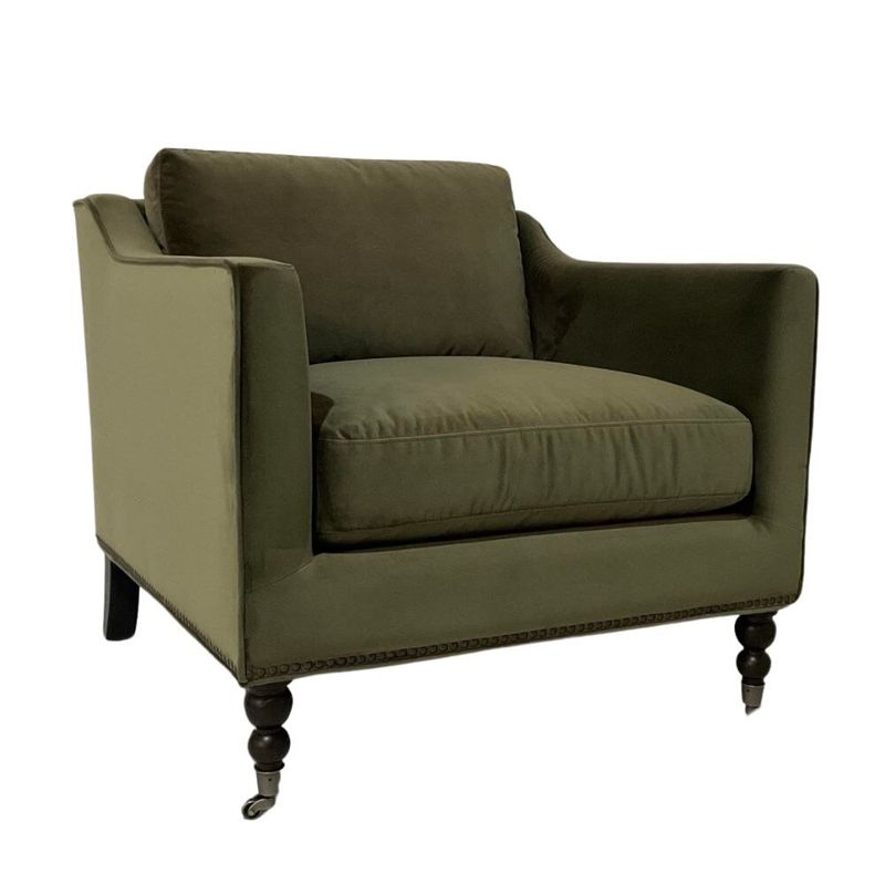 ADRIENNE CHAIR - VINTAGE VELVET OLIVE