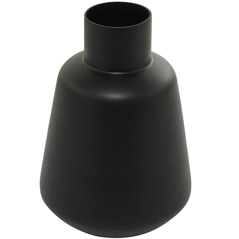 GLASS VASE - BLACK MATTE