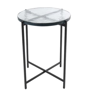 CAST CLASS BLACK IRON ACCENT TABLE