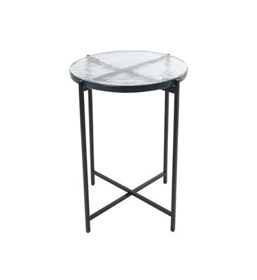 CAST CLASS BLACK IRON ACCENT TABLE