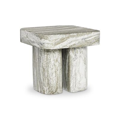 ARCADIA SIDE TABLE - KALTA FAUX STONE