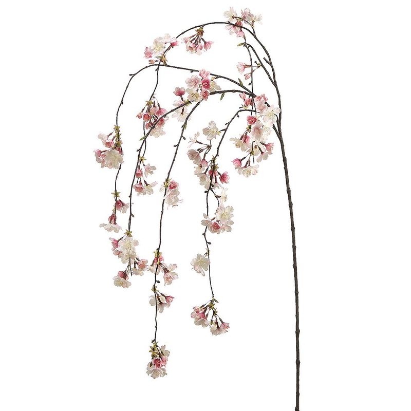 58" CHERRY BLOSSOM HANGING SPRAY PINK CREAM