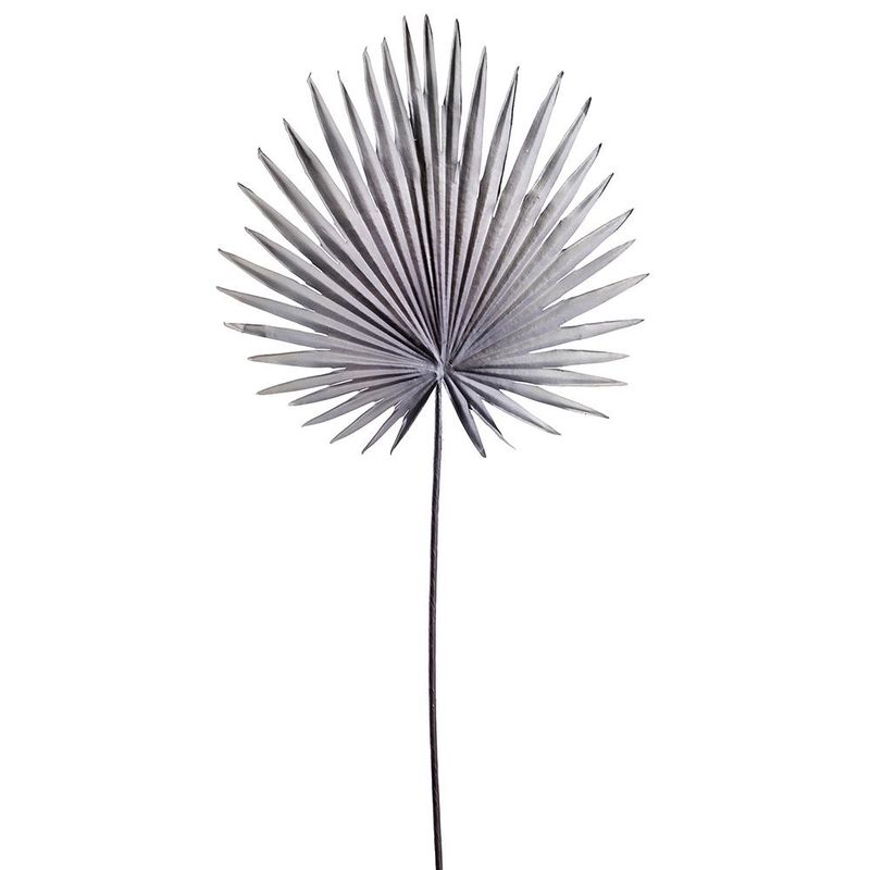 30" FAN PALM SPRAY GRAY
