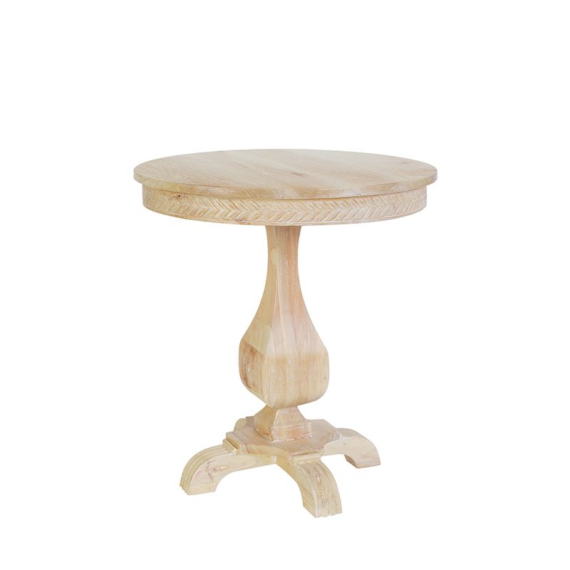 HANNAH SIDE TABLE - WEATHERED WHITE