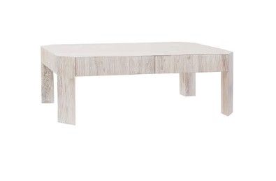 CHRISTOPHER COFFEE TABLE - WEATHER WHITE