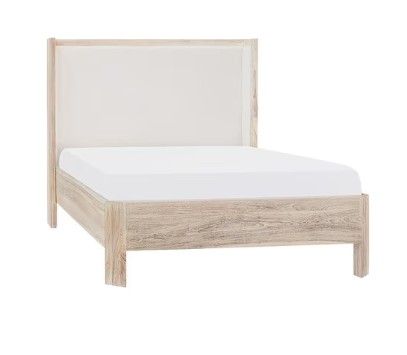 CHRISTOPHER BED, QUEEN - WEATHERED WHITE