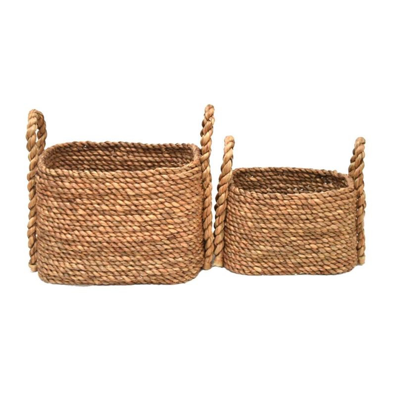 MERCADO WATERHYACINTH RECT BASKET - SMALL