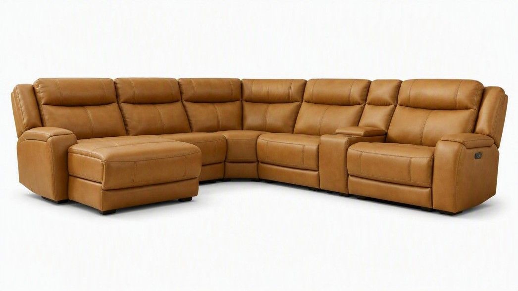 OSLO ANTELOPE 6-PIECE POWER RECLINER SECTIONAL W/ CHAISE