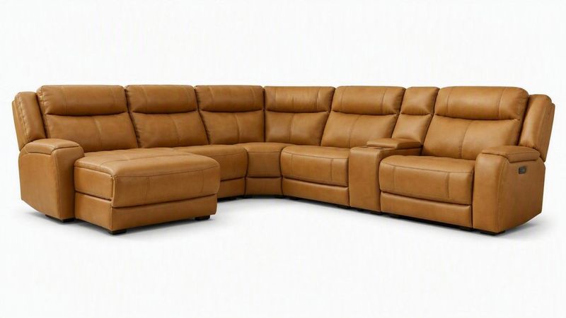 OSLO ANTELOPE 6-PIECE POWER RECLINER SECTIONAL W/ CHAISE
