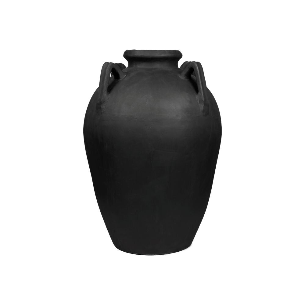KAVALA FOUR HANDLED WATER JAR - BLACK MATTE