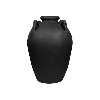 KAVALA FOUR HANDLED WATER JAR - BLACK MATTE