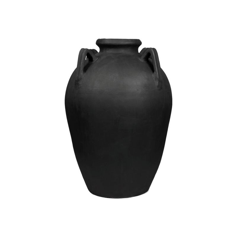 KAVALA FOUR HANDLED WATER JAR - BLACK MATTE