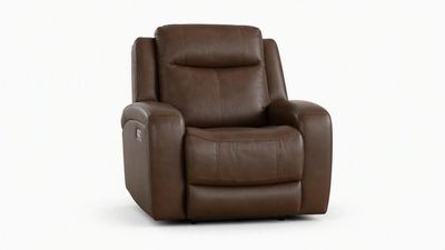 OSLO PECAN DUAL PWR RECLINER