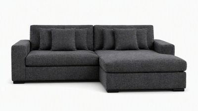 DUNCAN SMOKE 2 PIECE SECTIONAL W/ LAF SLIDER CHAISE