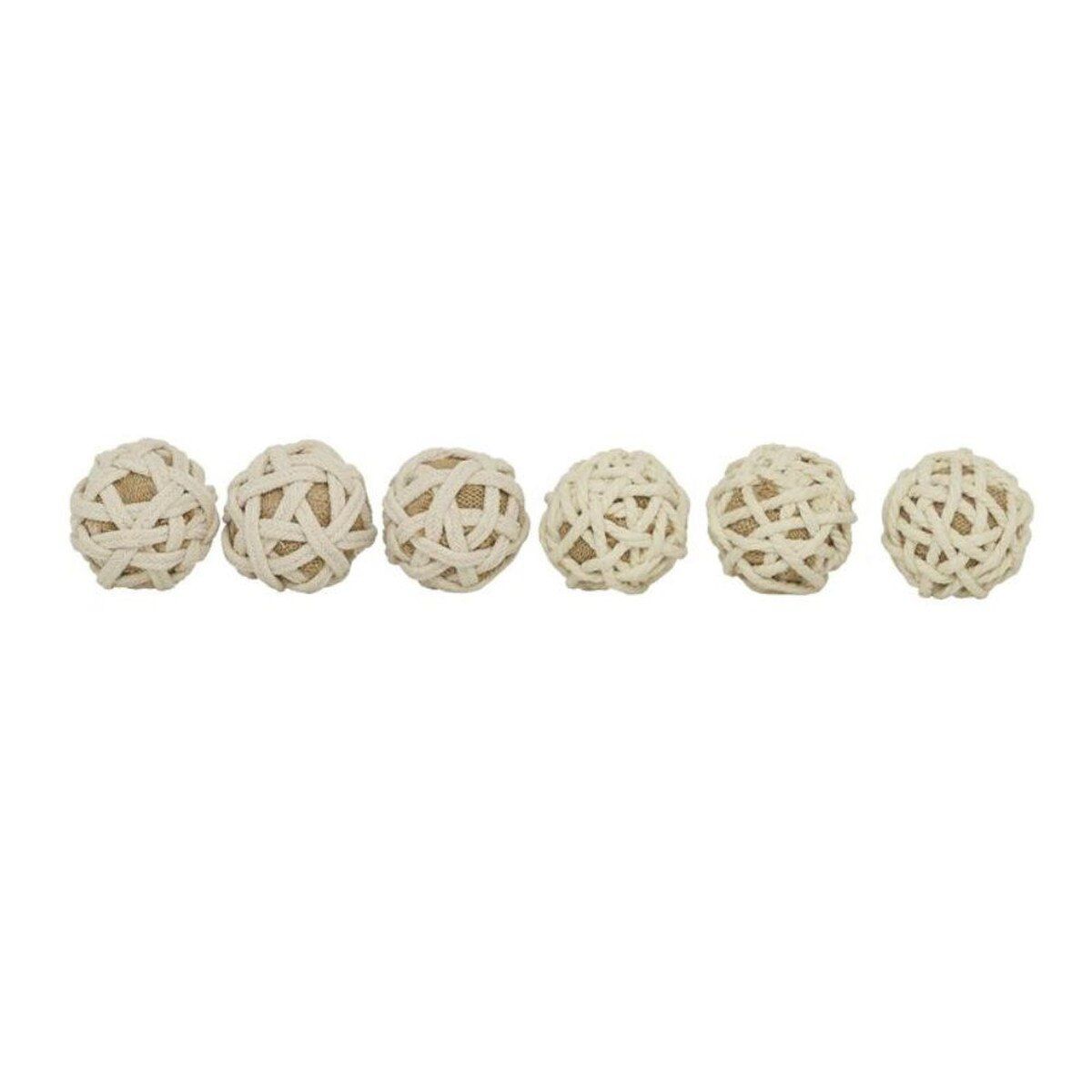 ROPE BALL DECOR S/6