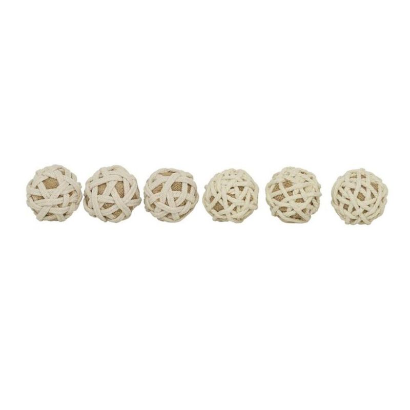 ROPE BALL DECOR S/6