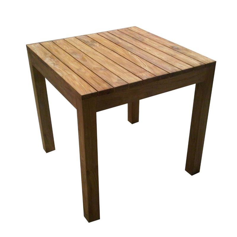 RUSTIC TEAK OUTDOOR DINING TABLE
