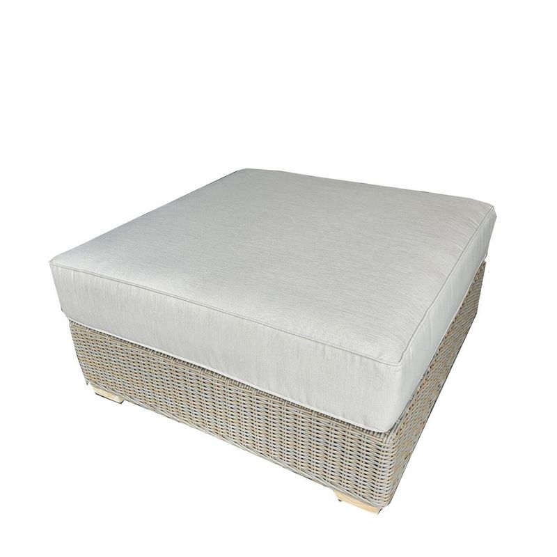 NAUTILUS OUTDOOR EXTRA LARGE OTTOMAN - KUBO GREY