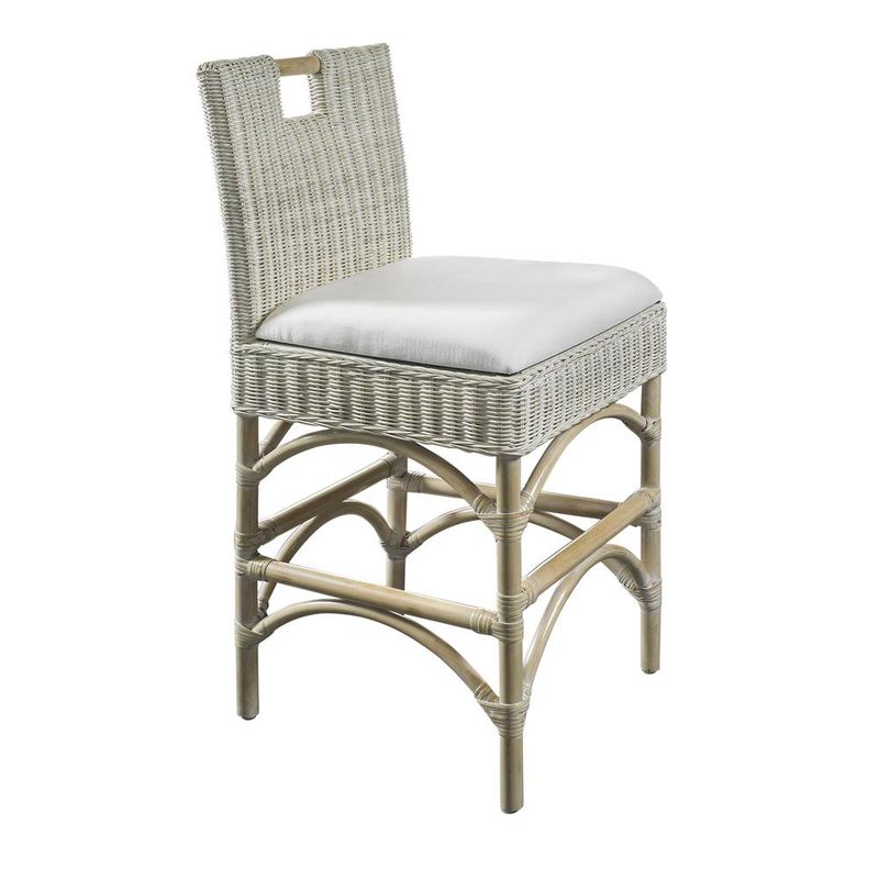 MALIO BAR STOOL - WHITE WASH
