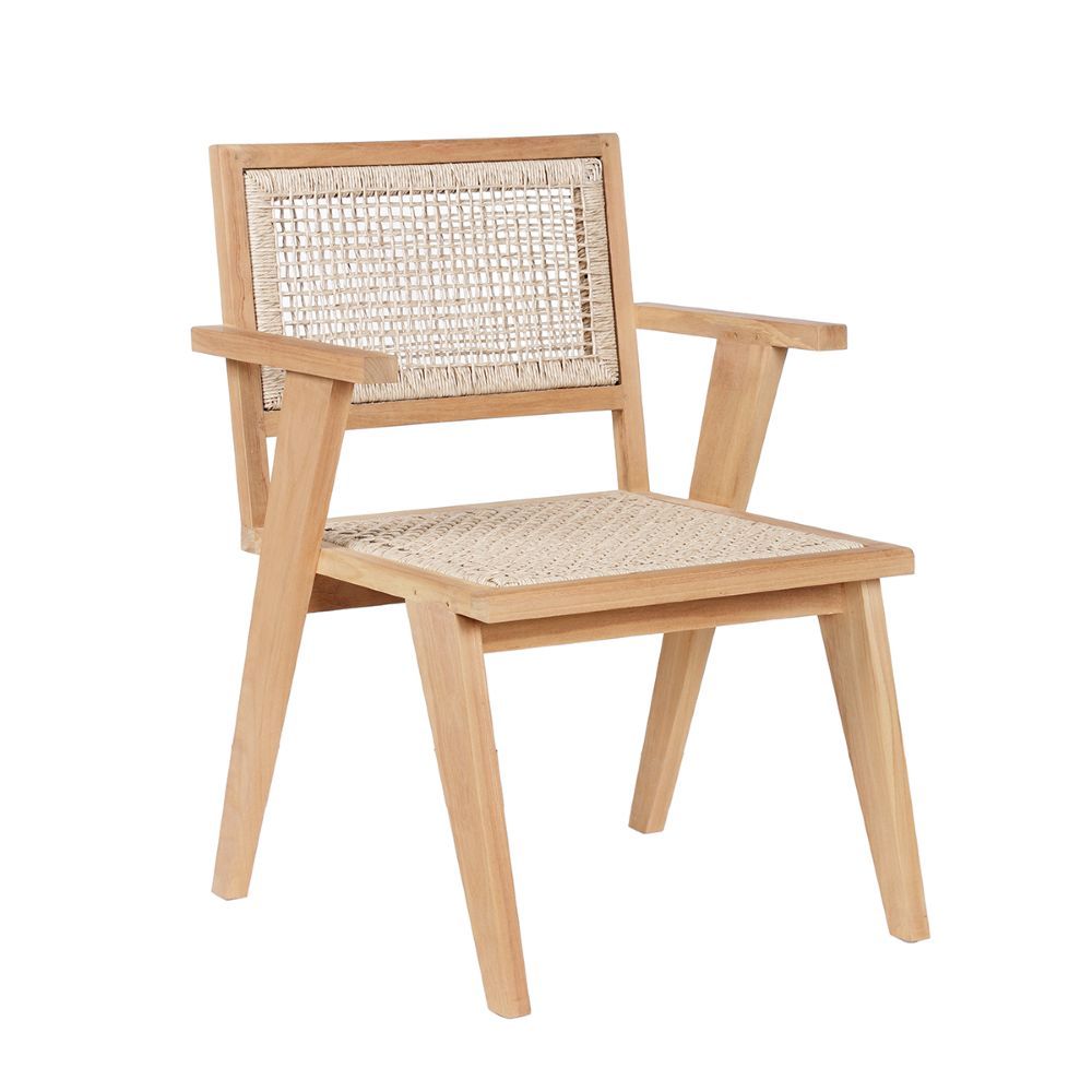 DYLAN OUTDOOR CHAIR - WEATHERED OAK