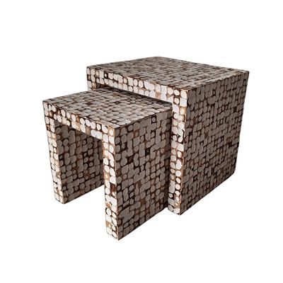 COCONUT NESTING SIDE TABLES
