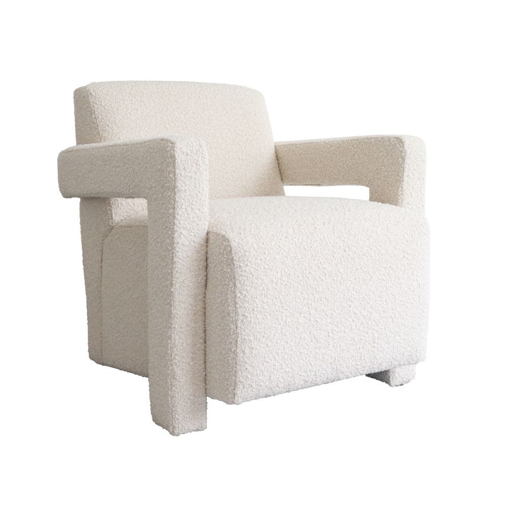 HUGO OCCASIONAL CHAIR, Color: BOUCLE IVORY