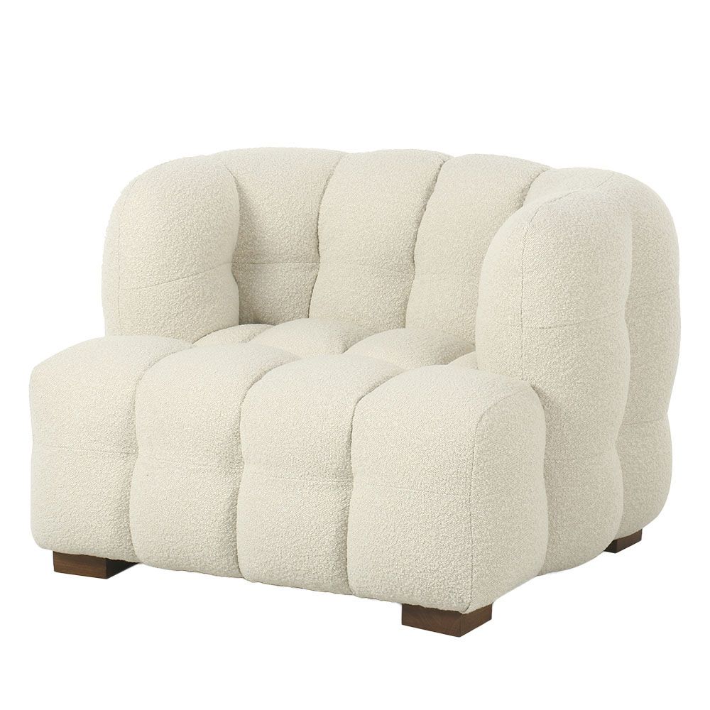MATIS LOUNGE CHAIR, Color: BOUCLE IVORY