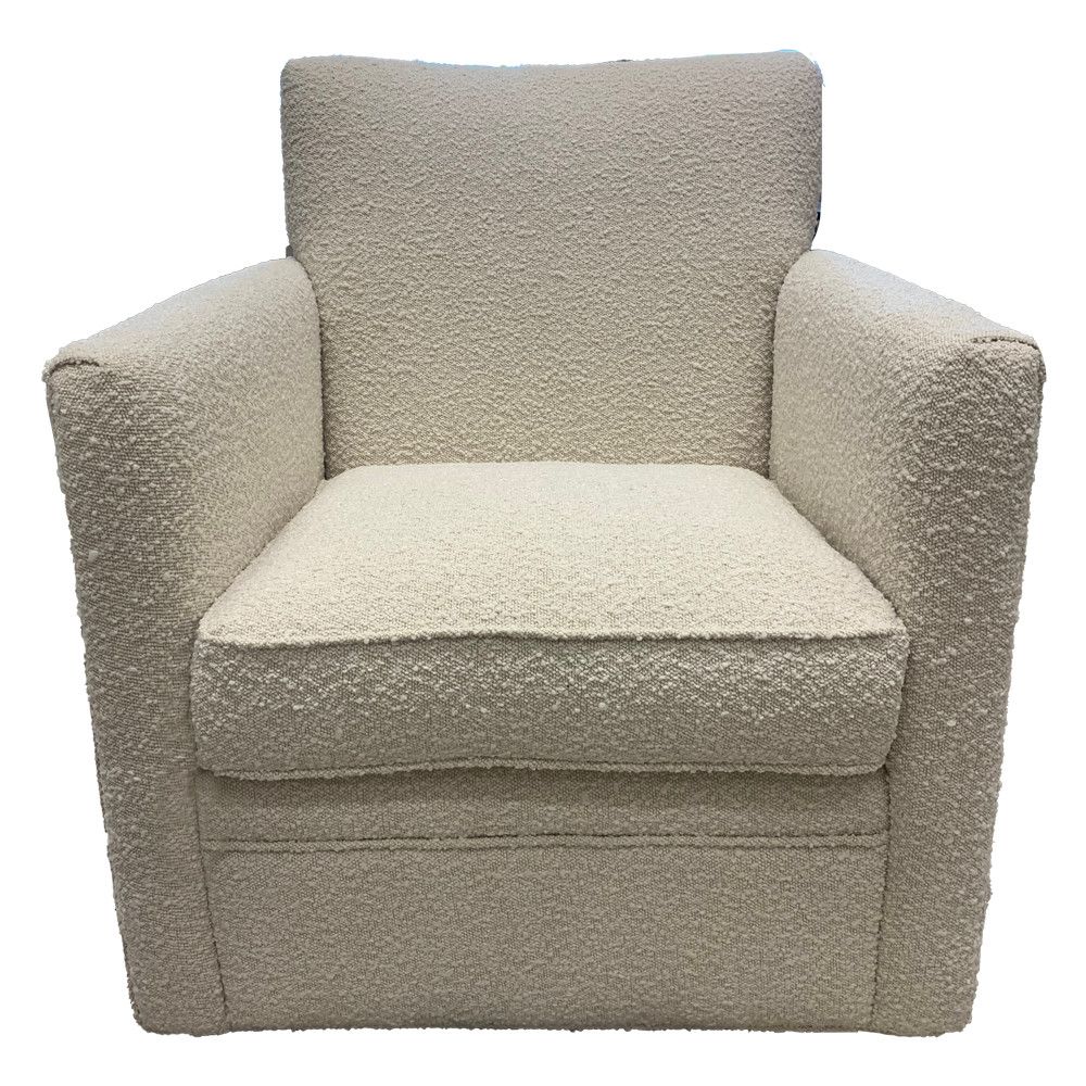 HUNTER SWIVEL CHAIR, Color: BOUCLE IVORY
